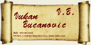 Vukan Bučanović vizit kartica
